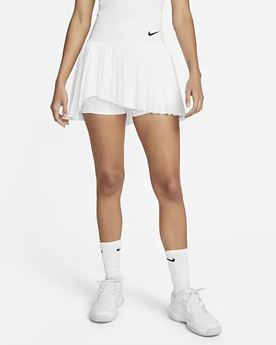 Nike Pileli Tenis Eteği Beyaz