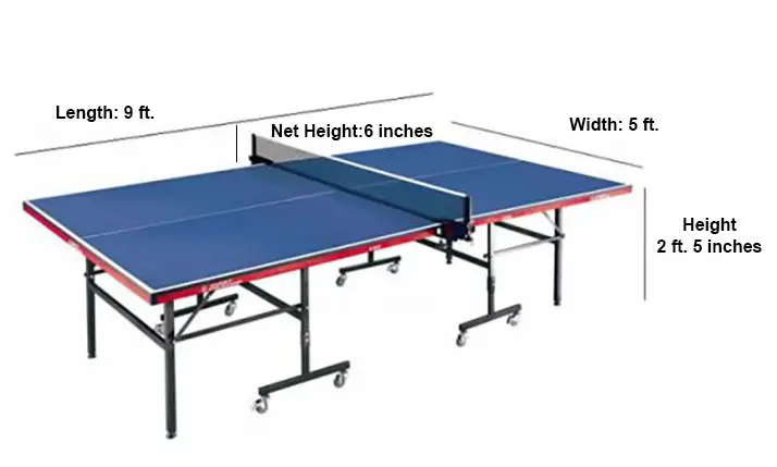Standart Tenis Masası Ölçüleri